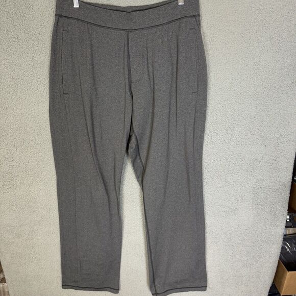 Lululemon Pants Mens Large Gray Kung Fu Sweat Lounge Stretch Straight Leg - Picture 1 of 9
